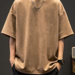 Solid Loose Crew Neck Short Sleeve T-shirt For Men, Casual Summer T-Shirt For Daily Wear And Vacation Resorts