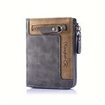 1pc Men's Retro Short Wallet, Multifunctional Fashion Zipper PU Leather Wallet, Ideal Gift For Men - Image 5