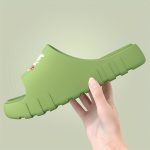 Letter Print EVA Pillow Slides, Lightweight Soft Sole Comfort Home Shower Slides, Non-slip Beach Slides - Image 17