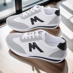 Women's Colorblock Casual Sporty Trainers, Platform Soft Sole Lace Up Walking Shoes, Low-top Running Sneakers - Image 3