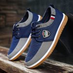 Men's Canvas Low Top Sneaker Lace-up Classic Casual Walking Shoes - Image 6