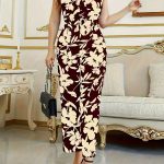 Floral Print Straight Leg Jumpsuit, Boho Ruffle Sleeve Jumpsuit For Spring & Summer, Women's Clothing - Image 3
