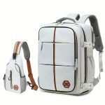 Multifunctional Travel Backpack, Airline-approved Laptop Schoolbag, Outdoor Sports Daypack With Shoes Compartment - Image 6