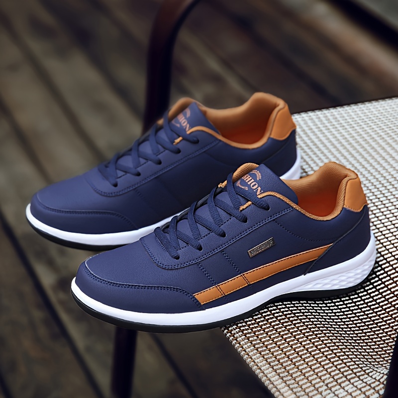 731698e2-61fd-4c75-bb8a-02e327024626.jpg Men's Casual Comfortable Sneakers, Lightweight Durable Anti-Slip Sneakers, Street Style Trendy Shoes For Daily Wear - Image 1
