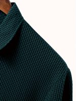 Men's Lapel Neck Short Sleeve T-shirt, Comfy Stretchy Trendy Tees For Summer, Casual Daily Style Fashion Clothing - Image 14