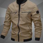 Men's Letter Embroidered Casual Bomber Jacket Gifts Best Sellers - Image 5
