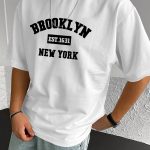 " Brooklyn " Stylish Print Summer & Spring Tee For Men, Casual Short Sleeve Fashion Style T-Shirt, Sporty New Arrival Novelty Top For Leisure - Image 9