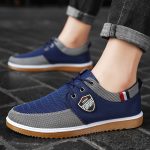 Men's Canvas Low Top Sneaker Lace-up Classic Casual Walking Shoes - Image 7