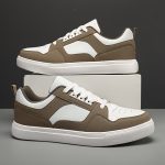 Men's Old School Style Colour Block Skateboard Shoes, Comfy Non Slip Lace Up Breathable Sneakers For Men's Outdoor Activities - Image 8
