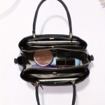 Classic Elegant Top Handle Handbag, All-Match Textured Shoulder Commuter Bag, Women's PU Leather Bag - Image 9