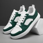 Men's Old School Style Colour Block Skateboard Shoes, Comfy Non Slip Lace Up Breathable Sneakers For Men's Outdoor Activities - Image 3