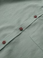 Men's Casual Button-down Short Sleeve Shirt - Image 13
