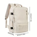 Multi Pocket Carry On Travel Backpack, Flight Approved Gym Bag With Shoe Compartment, Waterproof Laptop School Bag - Image 3