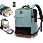 Large Capacity Travel Backpack With Shoe Compartment, Dacron Lightweight Laptop Daypack With Charging Port, Fashion Travel Commuter Bag - Image 18