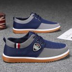 Men's Canvas Low Top Sneaker Lace-up Classic Casual Walking Shoes - Image 3