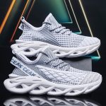 Men's Blade Sneakers, Breathable Shock Absorption Running Shoes Lightweight Non-Slip Shoes For Jogging Tennis Gym, Walking Sneakers, Athletic Shoes - Image 12