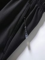 Men's Three-piece Set Of Solid Color Shorts With Drawstring And Pockets, Casual And Comfy Shorts For Summer Fitness And Outdoors Activities - Image 8