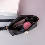 Wave Quilted Bucket Bag, Trendy Mini Crossbody Bag, Women's Shoulder Handbag & Purse - Image 10