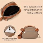 Color Contrast Shell Waist Bag, Casual Oxford Cloth Crossbody Bag, Lightweight Chest Bag For Women - Image 8