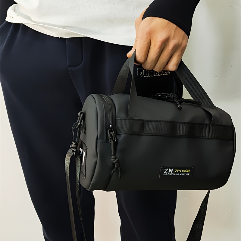 81da55a93305717a029916492b9f5500.jpg 1pc Men's Messenger Bag, Casual Sports Bag, Waterproof Nylon Casual Sling Bag - Image 1