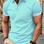 Breathable Regular Fit Golf Shirt, Men's Casual V-Neck T-Shirt Short Sleeve For Summer, Men's Clothing - Image 8