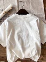 Letter & Mountain Print T-shirt, Short Sleeve Crew Neck Casual Top For Summer & Spring, Women's Clothing - Image 5