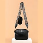 Rhombus Pattern Crossbody Bag, Colorblock Mini Square Bag, Women Retro Shoulder Bag With Coin Purse - Image 6