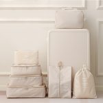7pcs Large Capacity Travel Organizer Set, Nylon Packing Cubes With Storage Pouch For Clothes, Pants, Shoes, Socks - Vacation Style, Portable Luggage Bags - Image 10