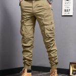 Men's Casual Tapered Multi Pocket Joggers, Chic Street Style Cargo Pants - Image 5