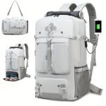 50L Large Capacity Hiking Backpack, Waterproof Outdoor Camping Rucksack, Multifunctional Hiking Mountaineering Bag With Shoe Compartment