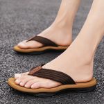 Men's Trendy Outdoor Beach Slip On Strap Flip Flops, Casual Outdoor Slippers With Assorted Colors - Image 12