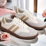 Women's Fashion Colorblock Sneakers, Lace-Up Low-Top Casual Skate Shoes With Soft Platform Sole, Durable Versatile For Walking And Everyday Wear - Image 3