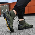 Men's Trendy Breathable Sneakers, Wear-resistant Non-Slip Outdoor Shoes For Hiking Fishing - Image 3