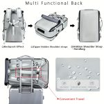1pc 3-in-1 Laptop Backpack, Large Capacity Backpack For Traveling & Business - Image 9