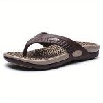 Men Acupressure Massage Reflexology Flip Flops Shock Absorption Lightweight Non Slip Thong Sandals For Indoor Outdoor Beach Summer - Image 17