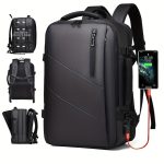 Men's Large Capacity Backpack, 39.62cm Laptop Backpack, Extendable Backpack For Travel, Business, School