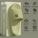 Women's Letter Design Slides, Casual Open Toe Soft Sole Shoes, Comfortable Slip On Slides - Image 5