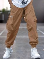 Trendy Men's Casual Cargo Pants With Pocket, Men's Outfits For Spring And Autumn - Image 6