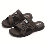 Men's Alphabet Design Casual Dual-Purpose Sandals Slippers, Non-Slip Beach Shoes For Summer Outdoor - Image 4