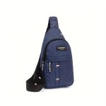 Men's Adjustable Chest Bag Outdoor Mountaineering Cycling One Shoulder Slant Cross Oxford Cloth Chest Bag - Image 12