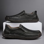 Men's Stitching Casual Loafers, Breathable Wear-resistant Anti-skid Slip On Shoes For Outdoor Walking Driving, Spring Summer And Autumn - Image 10