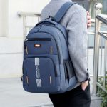 1pc Men's Large Capacity Backpack With Multiple Compartments, Stylish Travel Laptop Storage Backpack