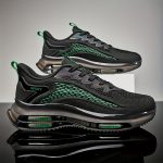 Men's Trendy Woven Knit Breathable Running Shoes With Air Cushion, Comfy Non Slip Durable Sneakers For Men's Outdoor Activities - Image 3