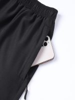 3pcs Men's Solid Fashion Active Shorts, Drawstring Shorts With Zipper Pockets For Summer Training, Summer Daily - Image 9