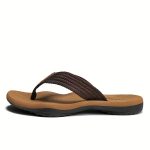Men's Trendy Outdoor Beach Slip On Strap Flip Flops, Casual Outdoor Slippers With Assorted Colors - Image 10