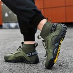 Men's Trendy Breathable Sneakers, Wear-resistant Non-Slip Outdoor Shoes For Hiking Fishing - Image 2