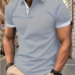 Breathable Regular Fit Golf Shirt, Men's Casual V-Neck T-Shirt Short Sleeve For Summer, Men's Clothing - Image 19