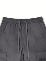 Men's Casual Tapered Multi Pocket Joggers, Chic Street Style Cargo Pants - Image 14