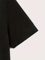 Black' Print Tee Shirt, Tee For Men, Casual Short Sleeve T-shirt For Summer Spring Fall, Tops As Gifts - Image 9