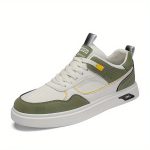 Men's Lace-up Sneakers, Skate Shoes With Good Grip, Breathable Walking Shoes - Image 4
